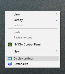 nvidia adjust desktop size and position missing