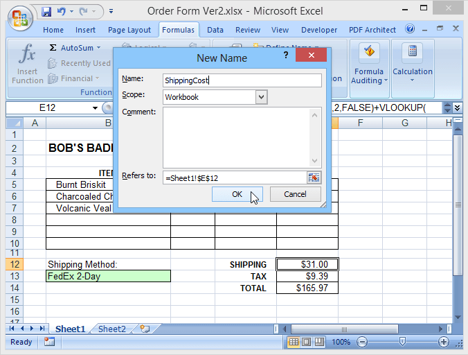 delete named range excel for mac vba