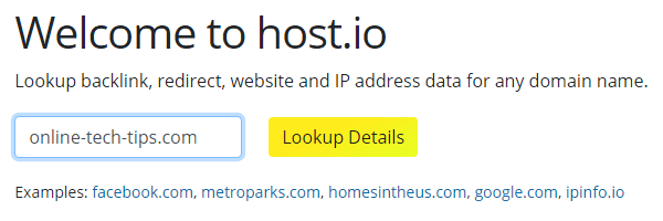 Find a Domain&#8217;s Backlinks, Redirects, and Shared IPs image 2