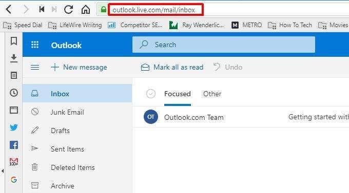 Webmail outlook login