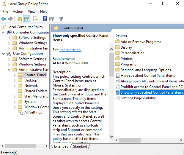 program is blocked by group policy windows 10