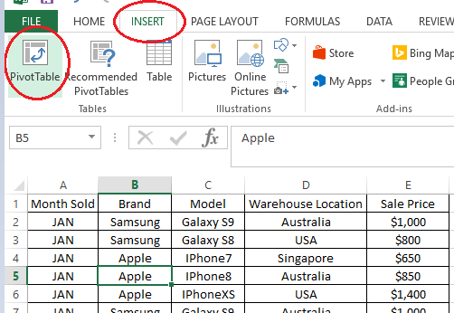 How to Create a Simple Pivot Table in Excel image 3
