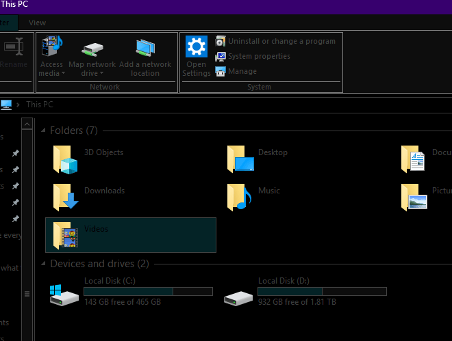 remove high contrast windows 10