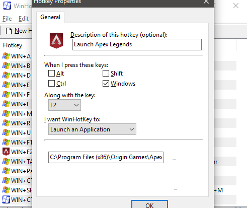 assign to key shortcut