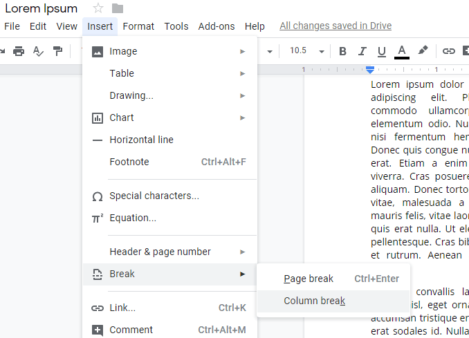 mac word notebook layout for google docs