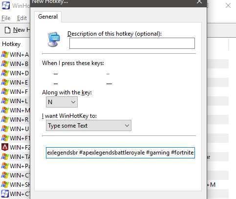 assign to key shortcut