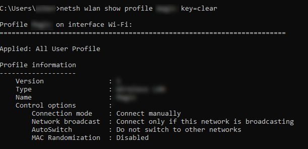 how to check mac address of network without password