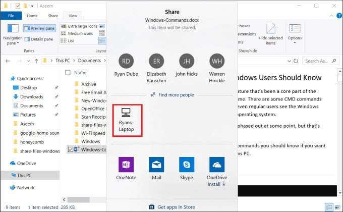 lan file sharing software windows 10