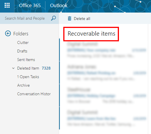 How to Recover Deleted Emails in Office 365 image 4