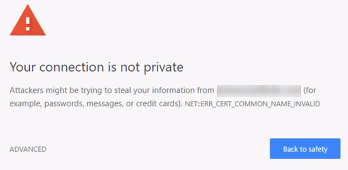 Chrome Your Connection Is Not Private Mac