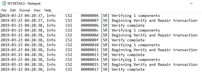 windows use command prompt to check for corrupted files