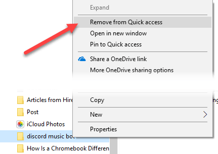 Exclude Files and Folders in Windows 10’s Quick Access image 5