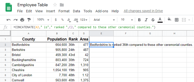 How to Use the CONCATENATE Function in Google Sheets - 35