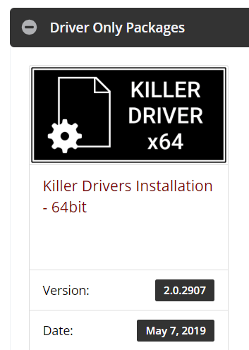 how to install just killer network drivers