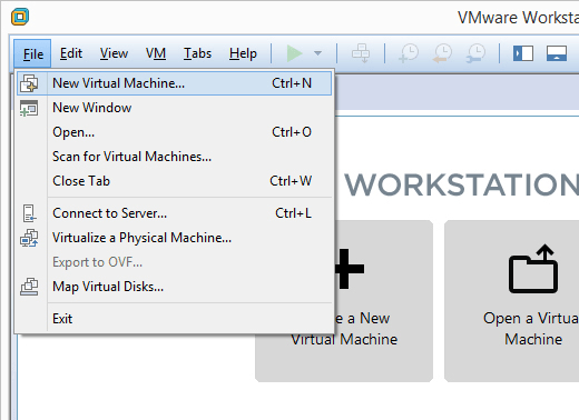 create virtual machine using vmware workstation 11