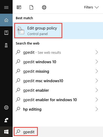 open group policy editor