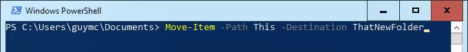 powershell move item