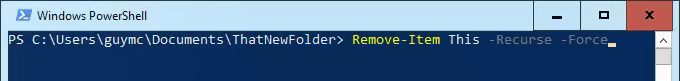 powershell remove item