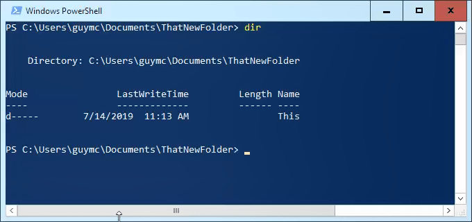 powershell get file path without filename