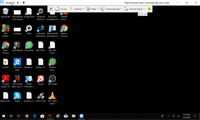 Teamviewer remote reboot greyed out