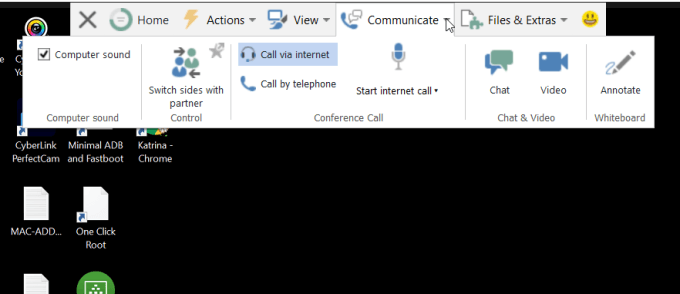 teamviewer chrome os send remote key combinations