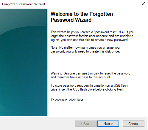 How To Create a Password Reset Disk The Easy Way image 6