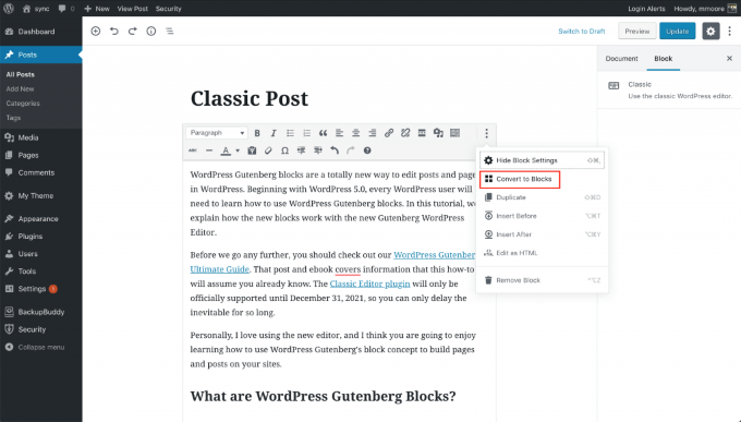 How To Transition From The Classic WordPress Editor To Gutenberg image 8