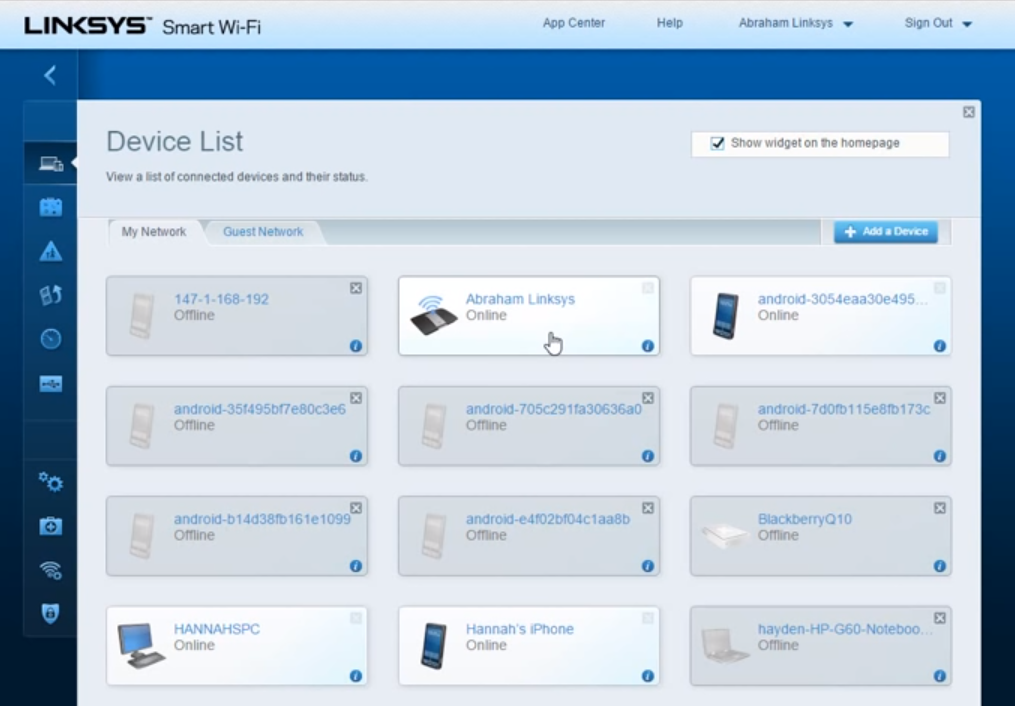 linksys internet usage monitor