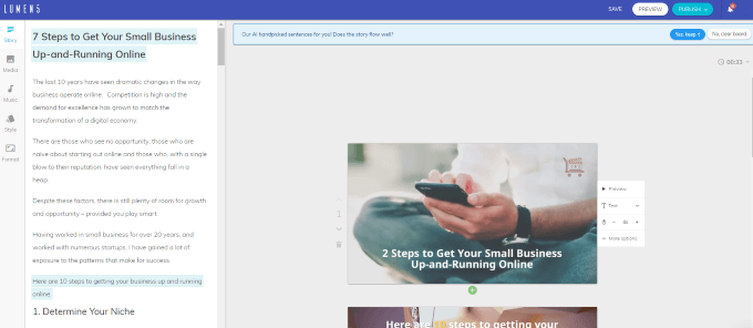 How To Use Lumen5 To Turn Your Blog Post Into a Video - 17