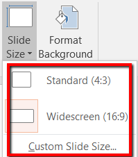 presentation powerpoint slide size