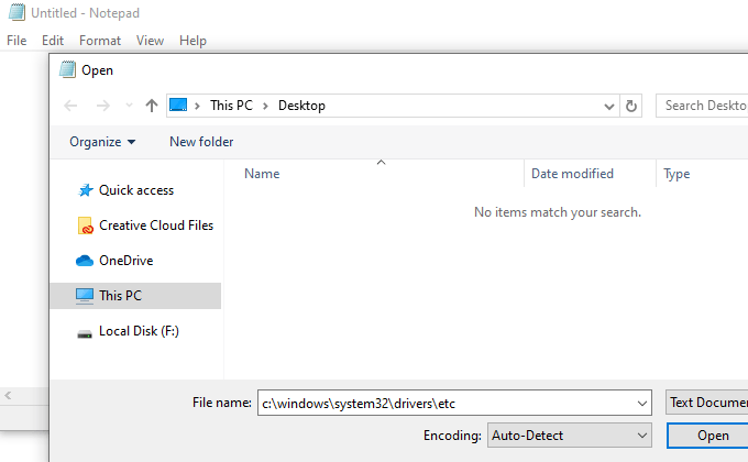 modify hosts file in windows 8