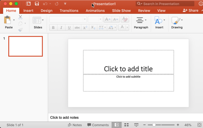 powerpoint 2 different slide size