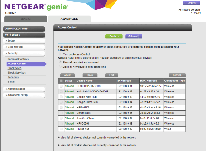 blacklist mac address netgear r6700v2