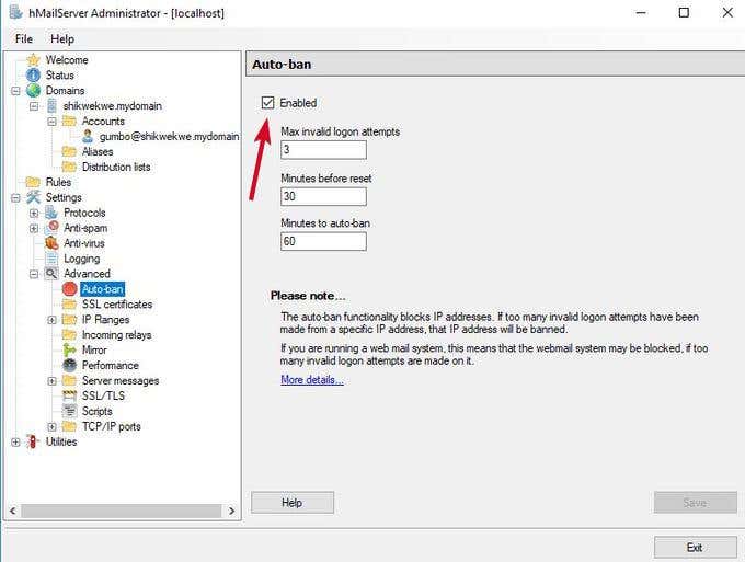 how to set up imap on hmailserver