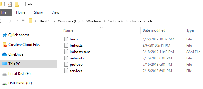 where host file is located in windows 7