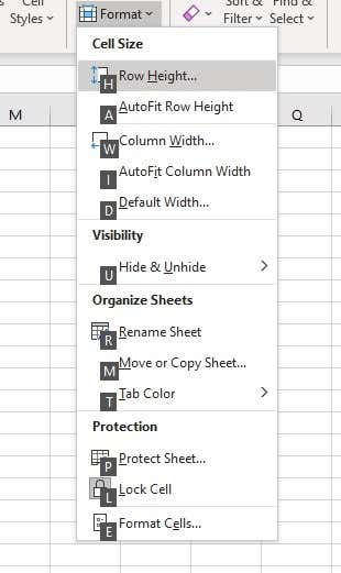 Use the Keyboard to Change Row Height and Column Width in Excel - 76