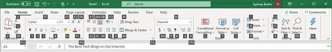 Use the Keyboard to Change Row Height and Column Width in Excel - 62