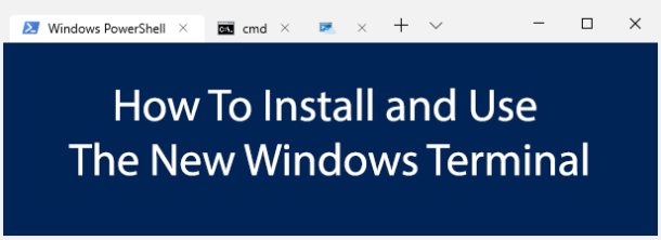 how to use the new windows terminal