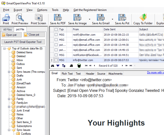 how to export my 2007 outlook personal folders