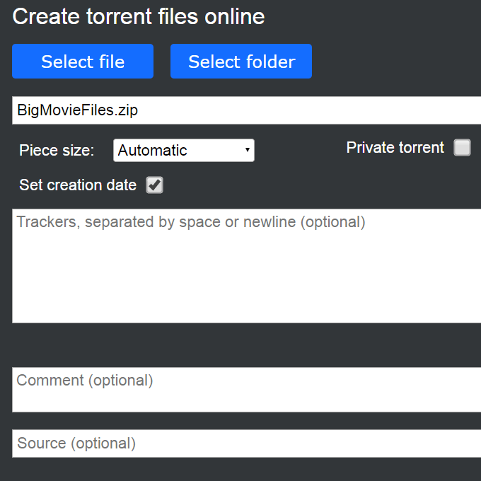 How To Make a Torrent File - 95