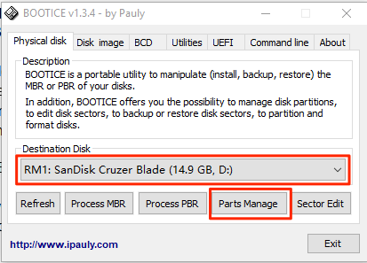 windows 10 usb format tool not recognizing drve size
