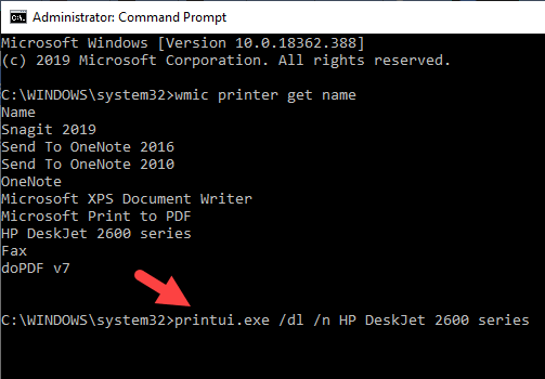 Remove or Uninstall a Printer Driver Windows 10