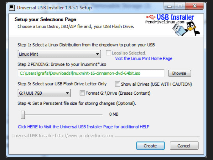 universal iso to usb