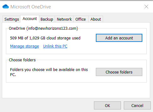 onedrive is not running