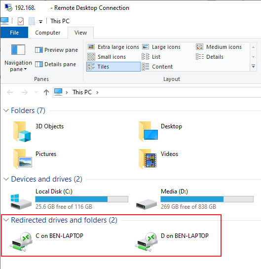 Accessing Local Files and Folders on Remote Desktop Session image 8