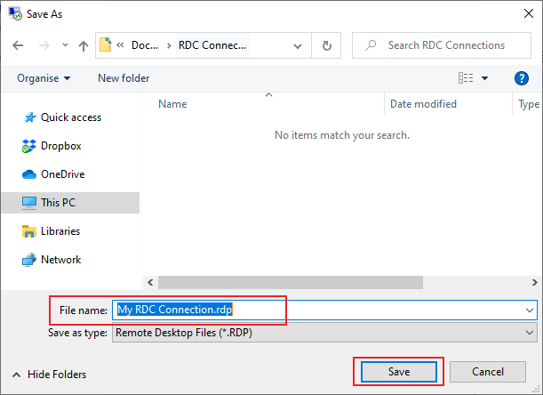 saved files not showing on desktop