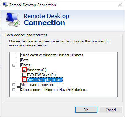 Accessing Local Files and Folders on Remote Desktop Session - 11