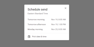 schedule email for gmail