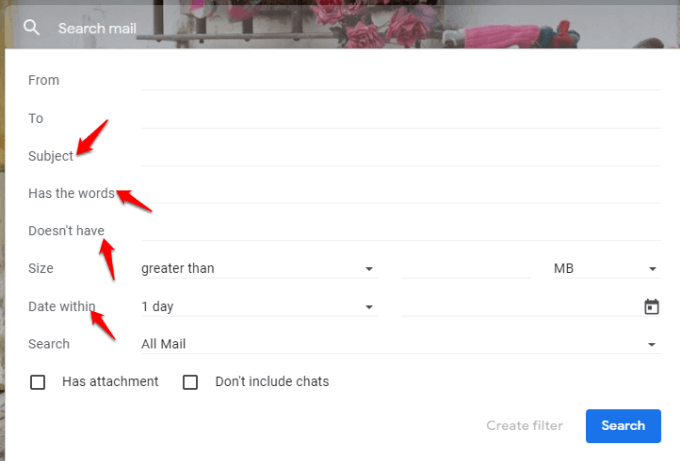 Gmail знакомства. Email фильтр баннер. Gmail Date range.