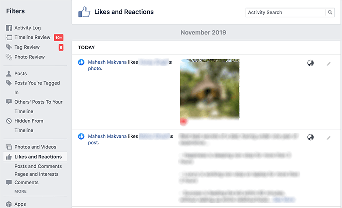 How to See/Find All Your Likes on Facebook image 5